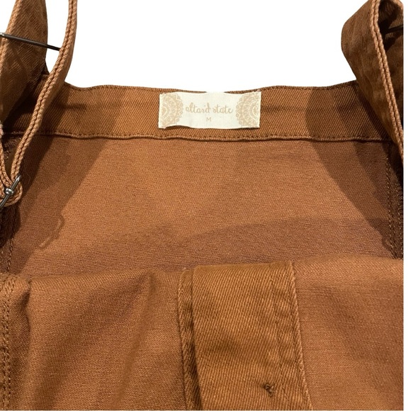 Altar'd State Dress Womens SZ M Torryn Denim Mini Button Sleeveless Overall NWT - Picture 5 of 6